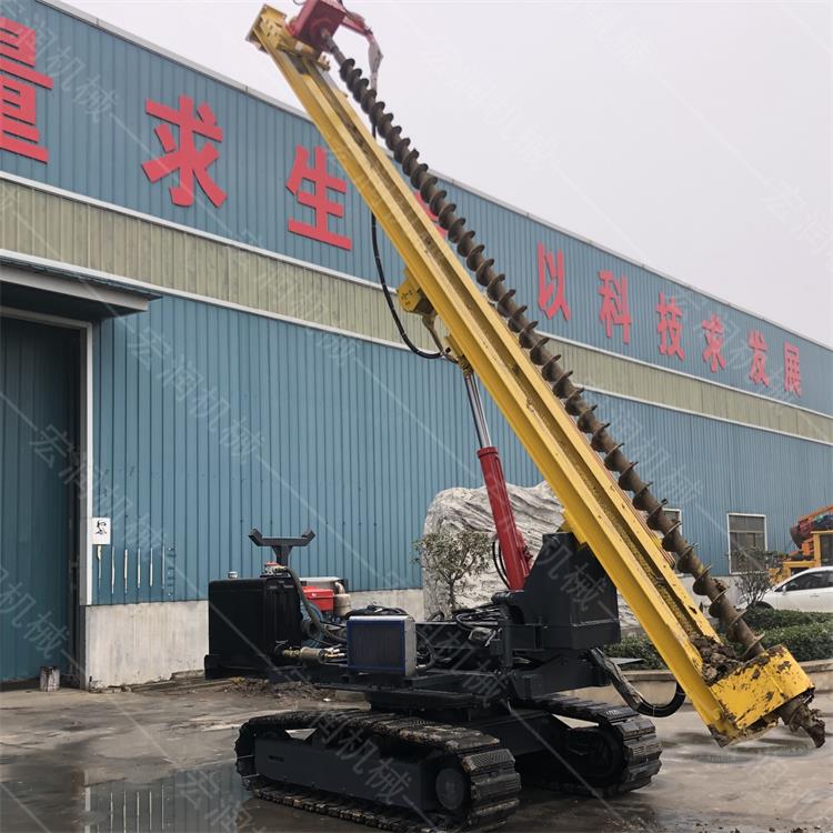 直銷(xiāo)光伏履帶鉆孔機，螺旋光伏鉆孔機
